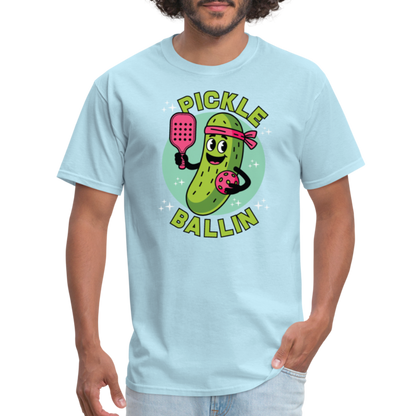 Pickle Ballin T-Shirt - powder blue