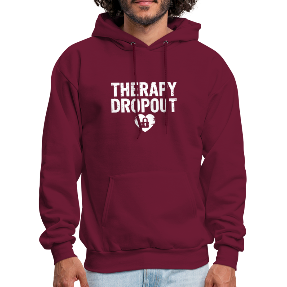 Therapy Dropout Hoodie - burgundy