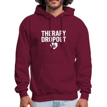 Therapy Dropout Hoodie - burgundy