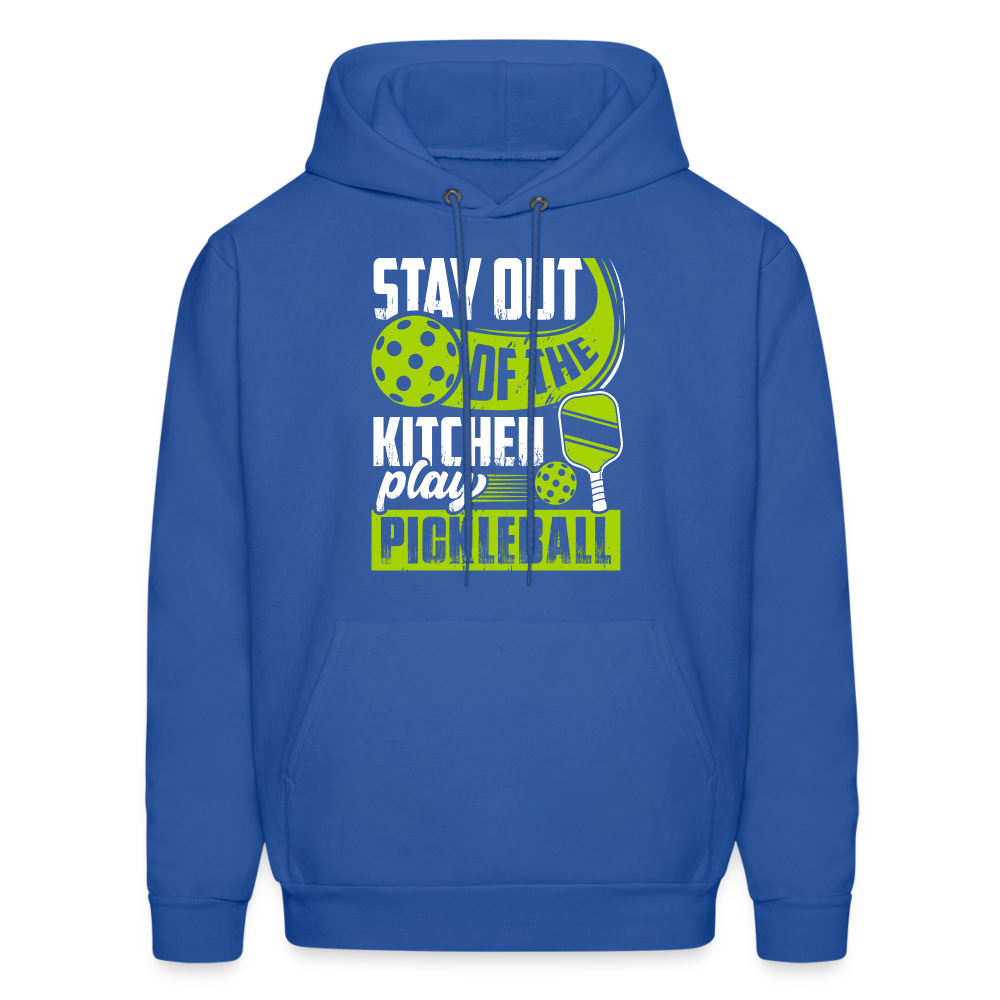 Stay Out Of The Kitchen Play Pickleball Hoodie - royal blue