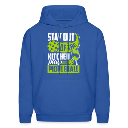 Stay Out Of The Kitchen Play Pickleball Hoodie - royal blue