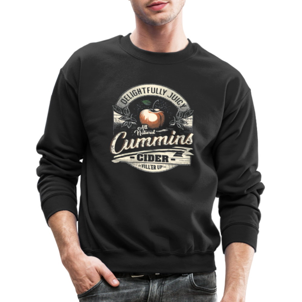 Vintage Cummins Cider (Funny Adult Humor) Sweatshirt - black