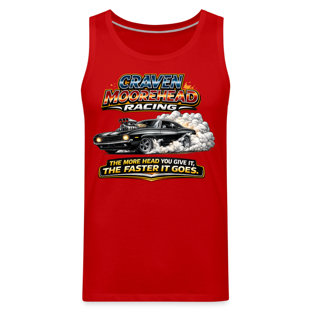 Craven Moorehead Racing Tank Top Color: Red