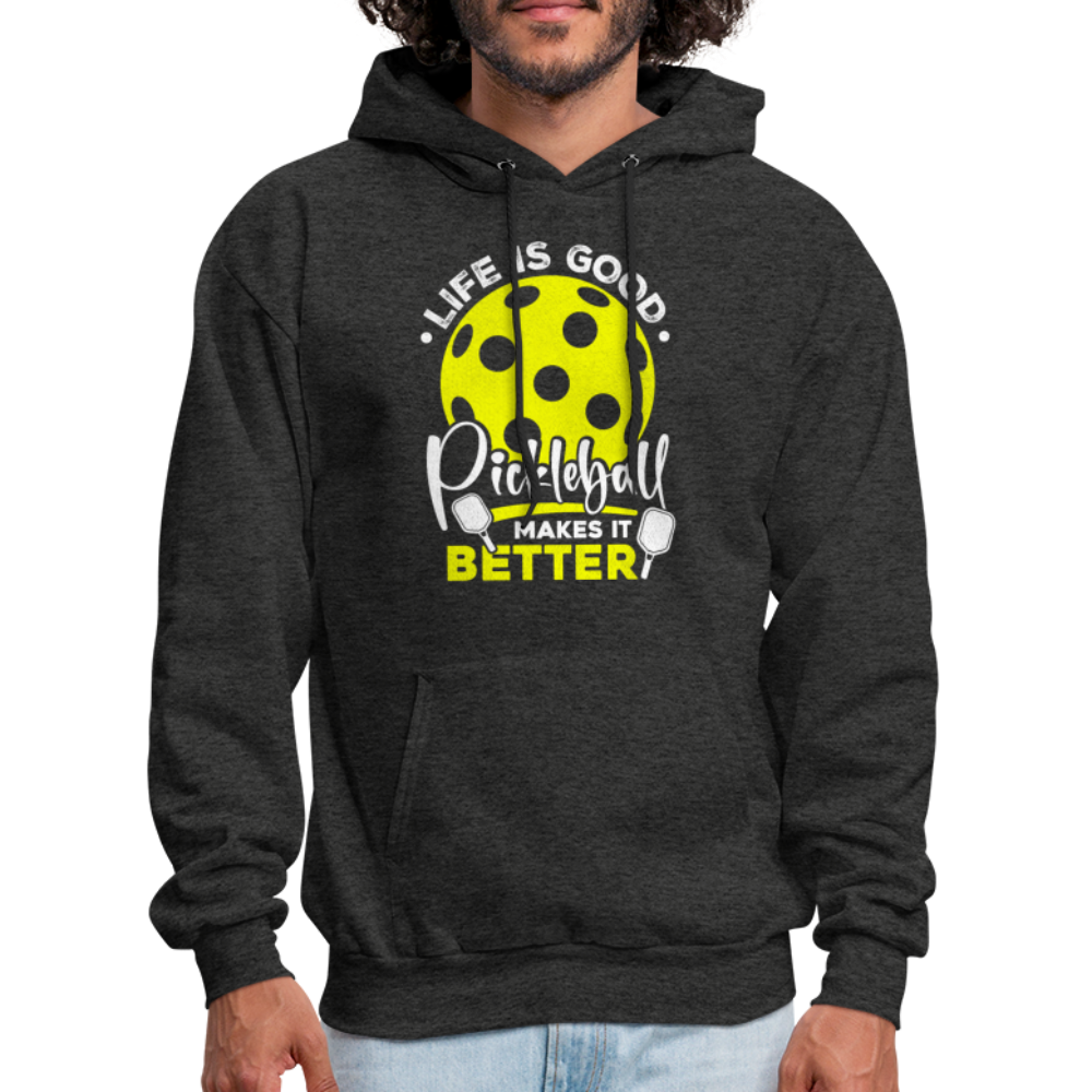 Life Is Good Pickleball Makes It Better Hoodie - charcoal grey