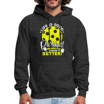 Life Is Good Pickleball Makes It Better Hoodie - charcoal grey