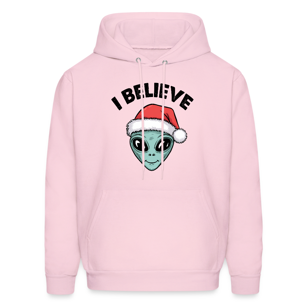 I Believe in Santa Hoodie - pale pink