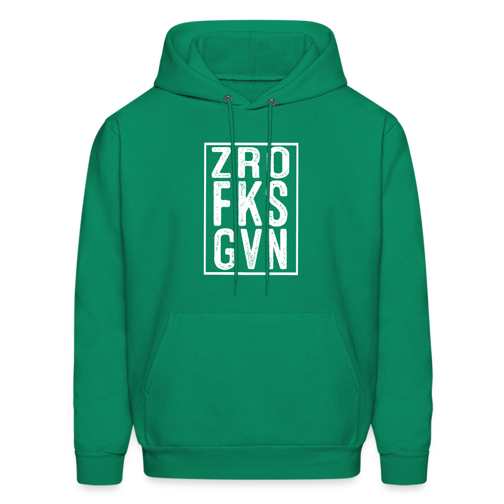 ZRO FKS GVN (Zero Fucks Given) Hoodie - kelly green