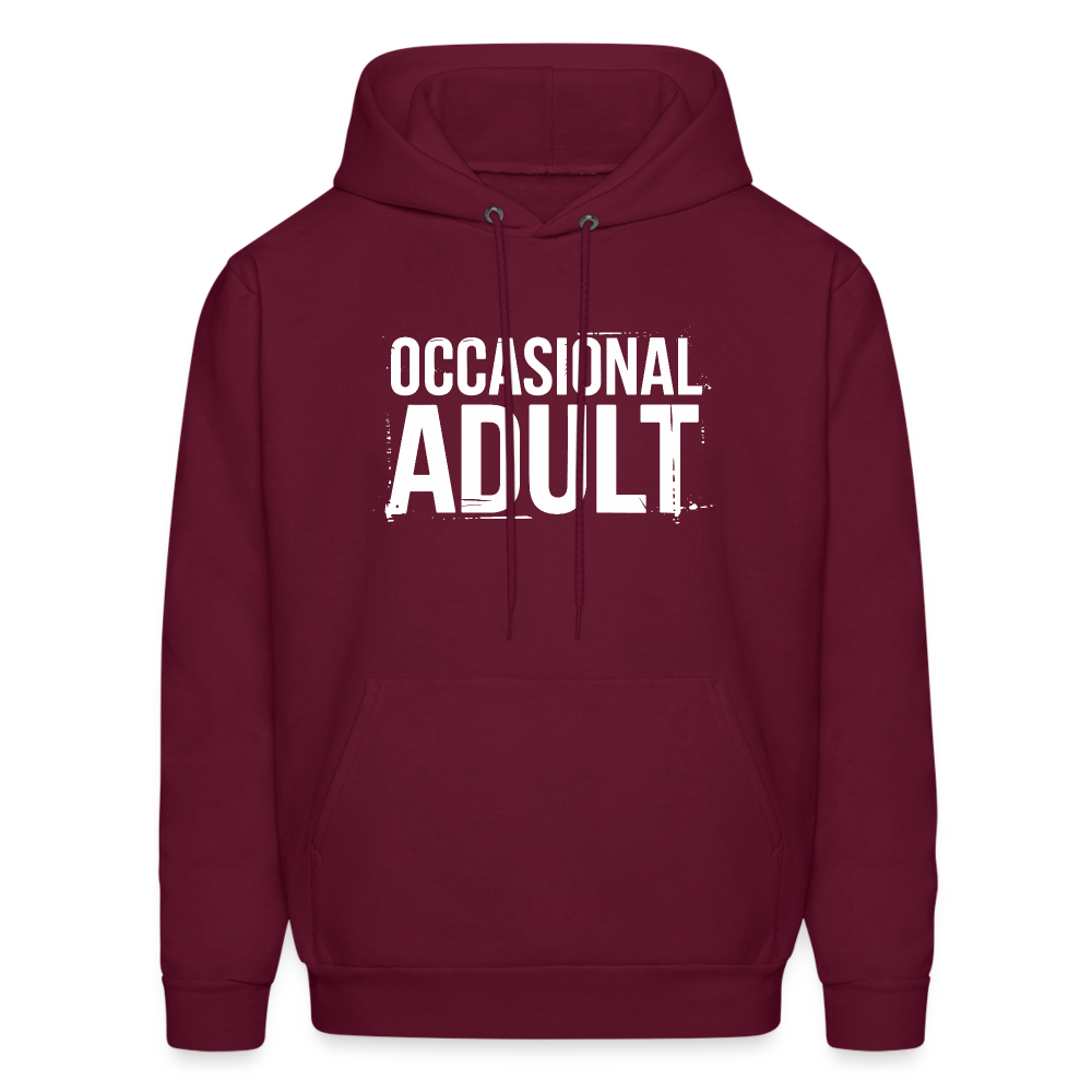 Occasional Adult Hoodie - burgundy