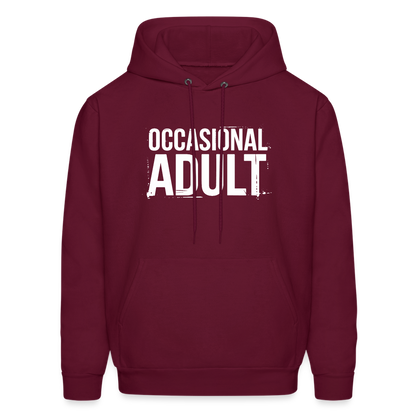 Occasional Adult Hoodie - burgundy