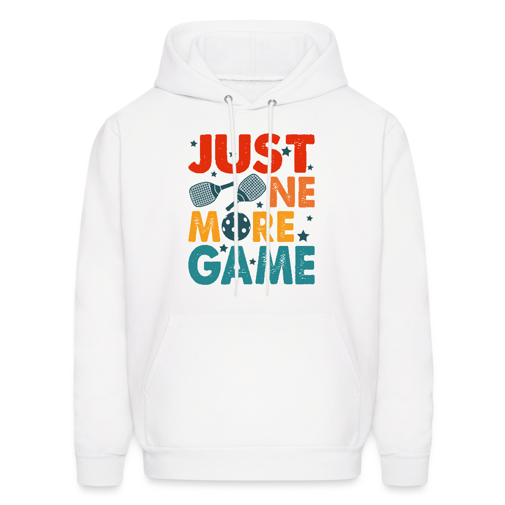 Just One More Game (Pickleball) Hoodie - white