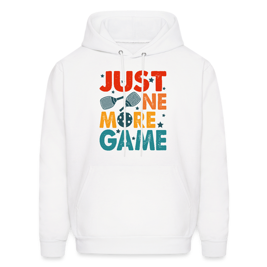 Just One More Game (Pickleball) Hoodie - white