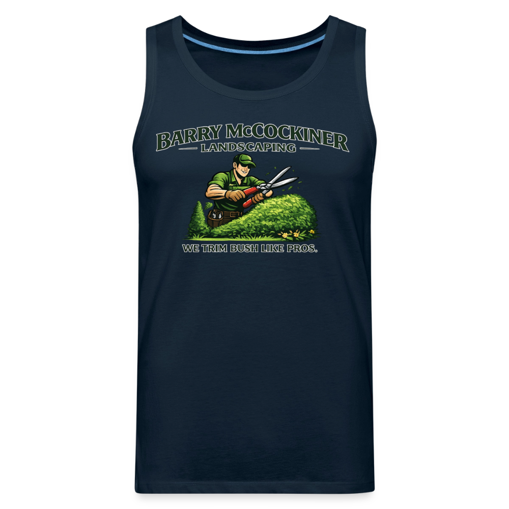 Barry McCockiner Landscaping Funny Tank Top Color: Heather Gray
