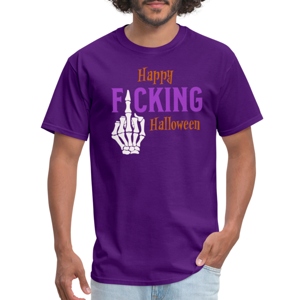 Happy Fcking Halloween T-Shirt - purple