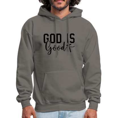 God is Good Hoodie - asphalt gray