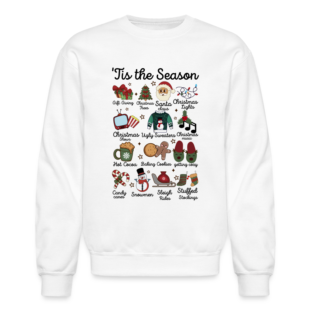 Tis The Season (Christmas) Sweatshirt - white