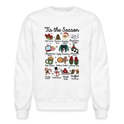 Tis The Season (Christmas) Sweatshirt - white