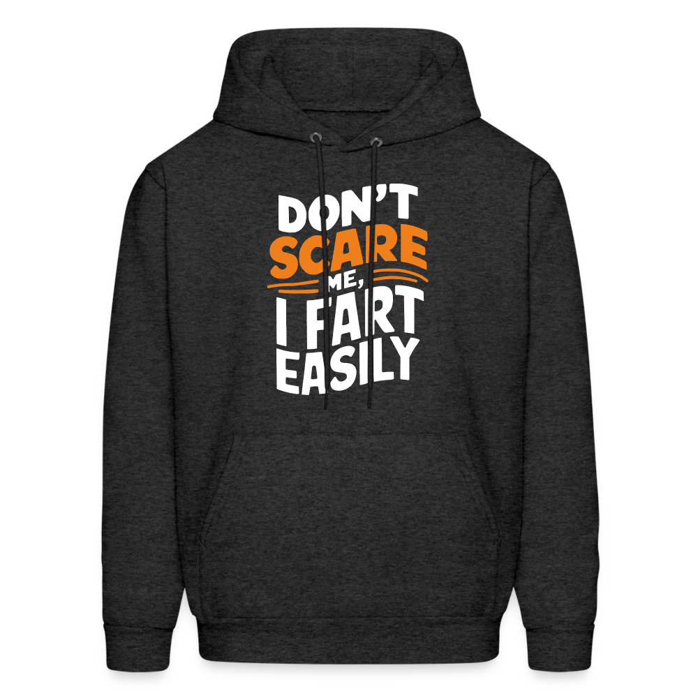 Don't Scare Me I Fart Easily Hoodie - charcoal grey