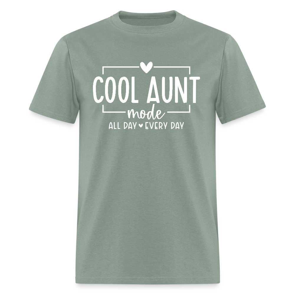Cool Aunt Mode T-Shirt - sage