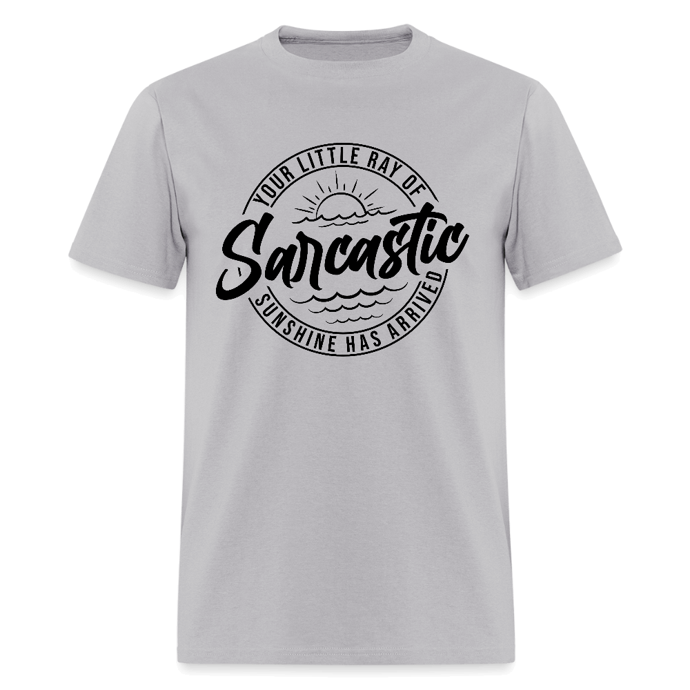 Sarcastic Ray of Sunshine Graphic T-Shirt - gravel 