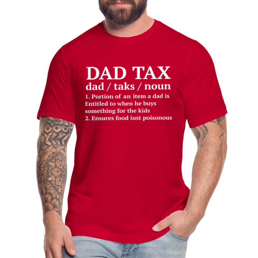 Definition of Dad Tax T-Shirt Bella Canvas - red