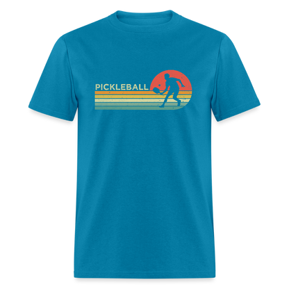 Retro Pickleball T-Shirt - turquoise