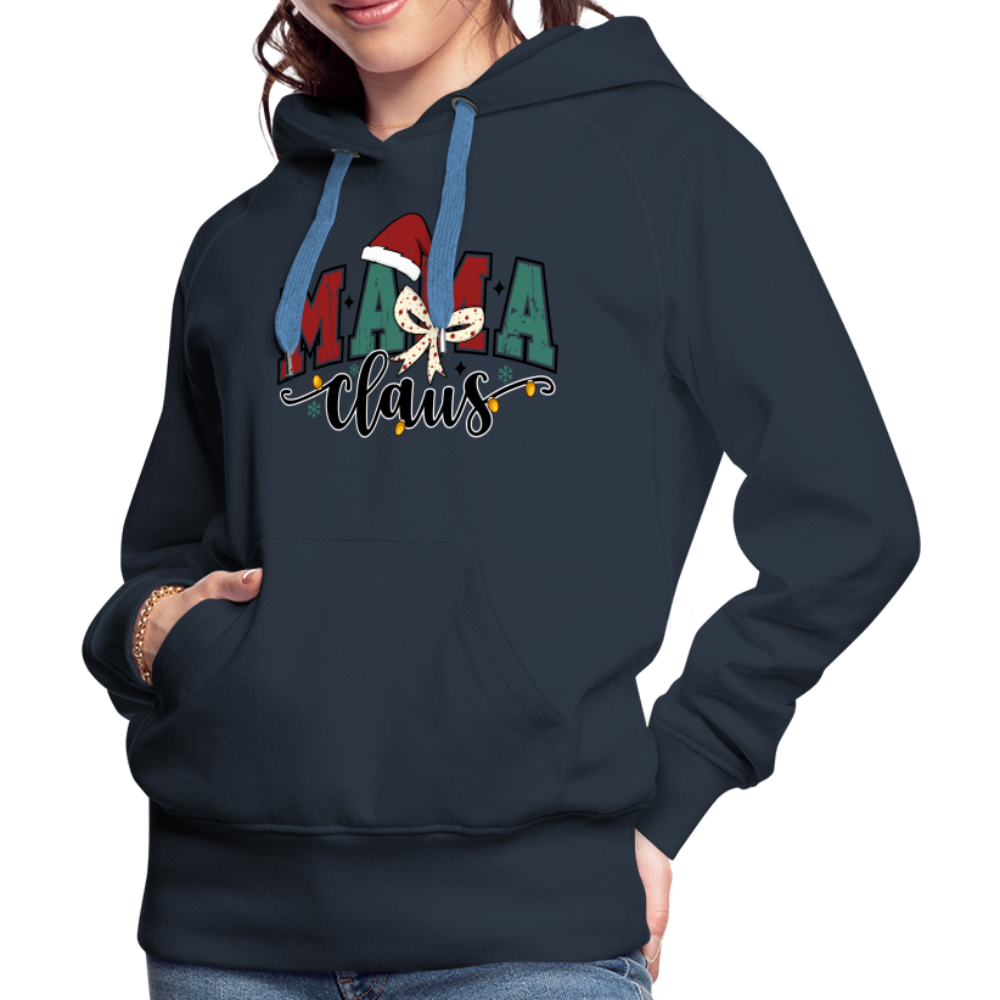 Mama Claus Women’s Premium Hoodie - navy