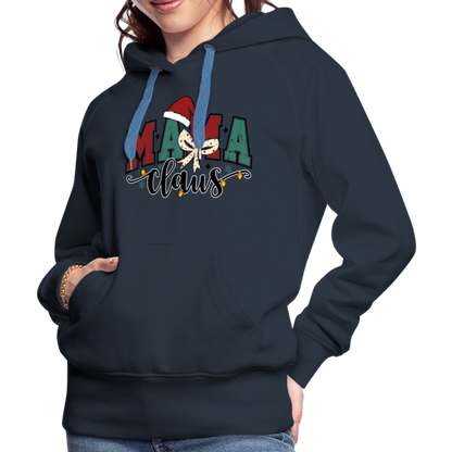 Mama Claus Women’s Premium Hoodie - navy