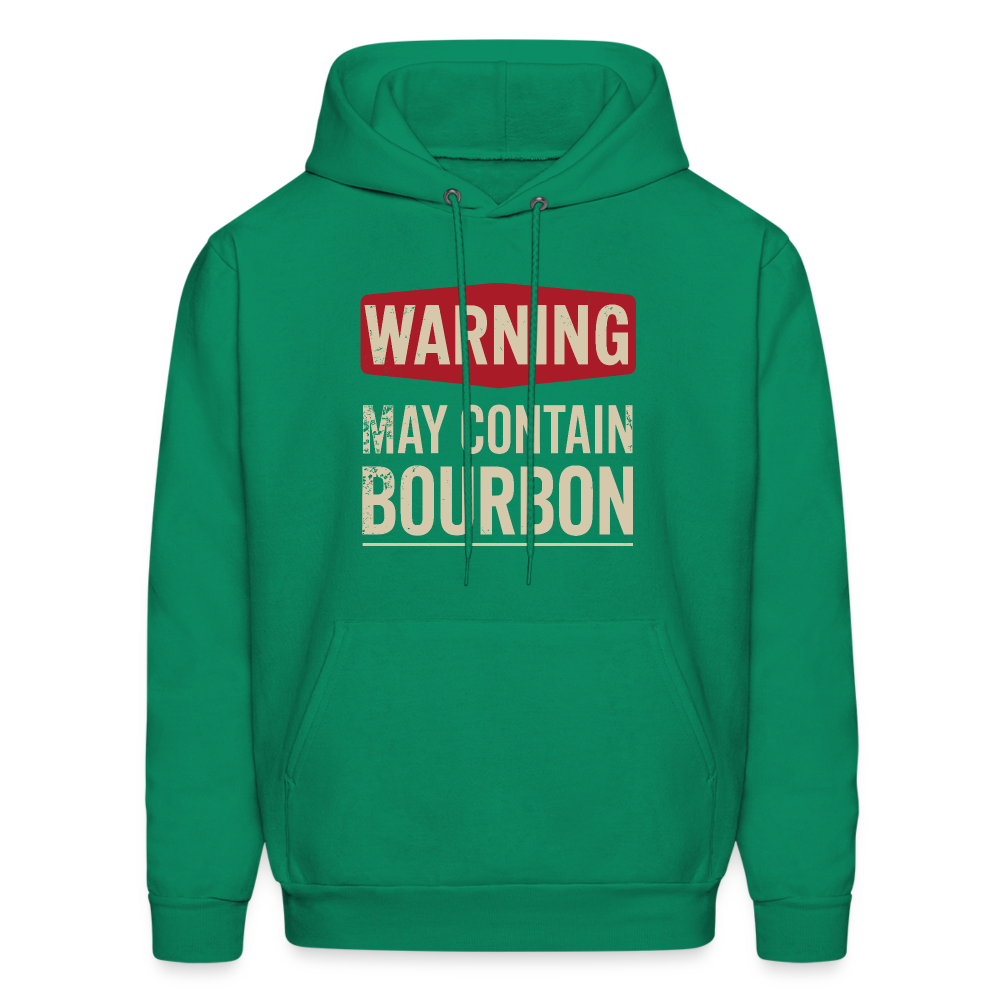 Warning May Contain Bourbon Hoodie - kelly green