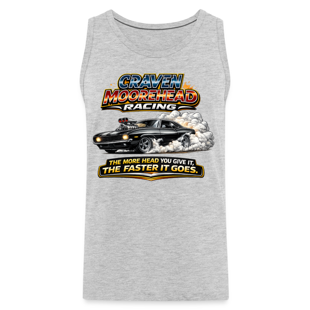Craven Moorehead Racing Tank Top Color: Heather Gray