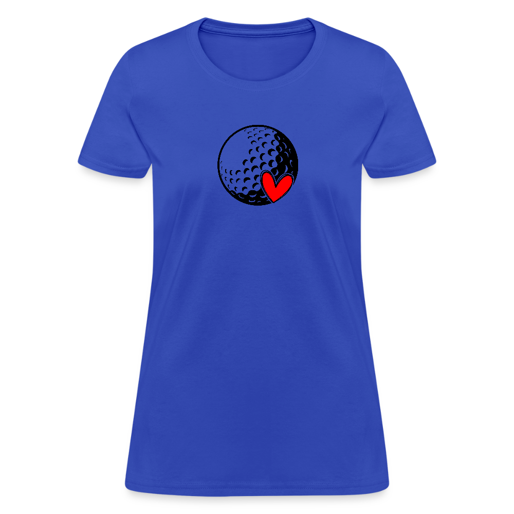 Love Golf Women's Contoured T-Shirt - royal blue