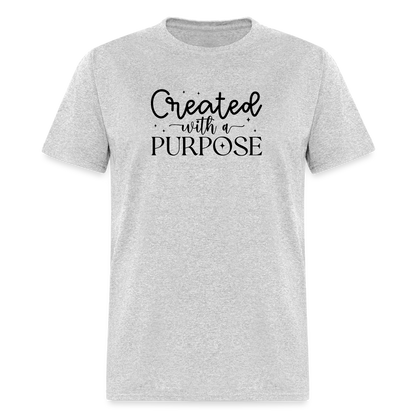 Created with a Purpose T-Shirt - heather gray