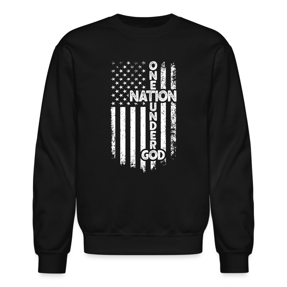 One Nation Under God Sweatshirt - black