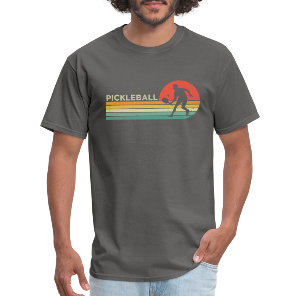 Retro Pickleball T-Shirt - charcoal