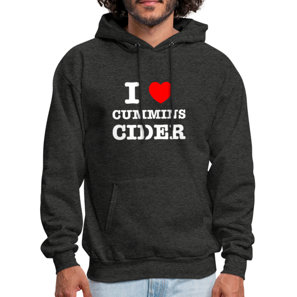 I Heart Cummins Cider Hoodie - charcoal grey