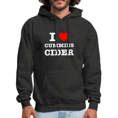 I Heart Cummins Cider Hoodie - charcoal grey