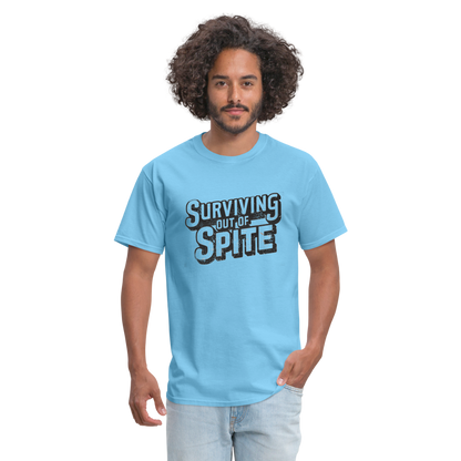 Surviving Out Of Spite T-Shirt - aquatic blue