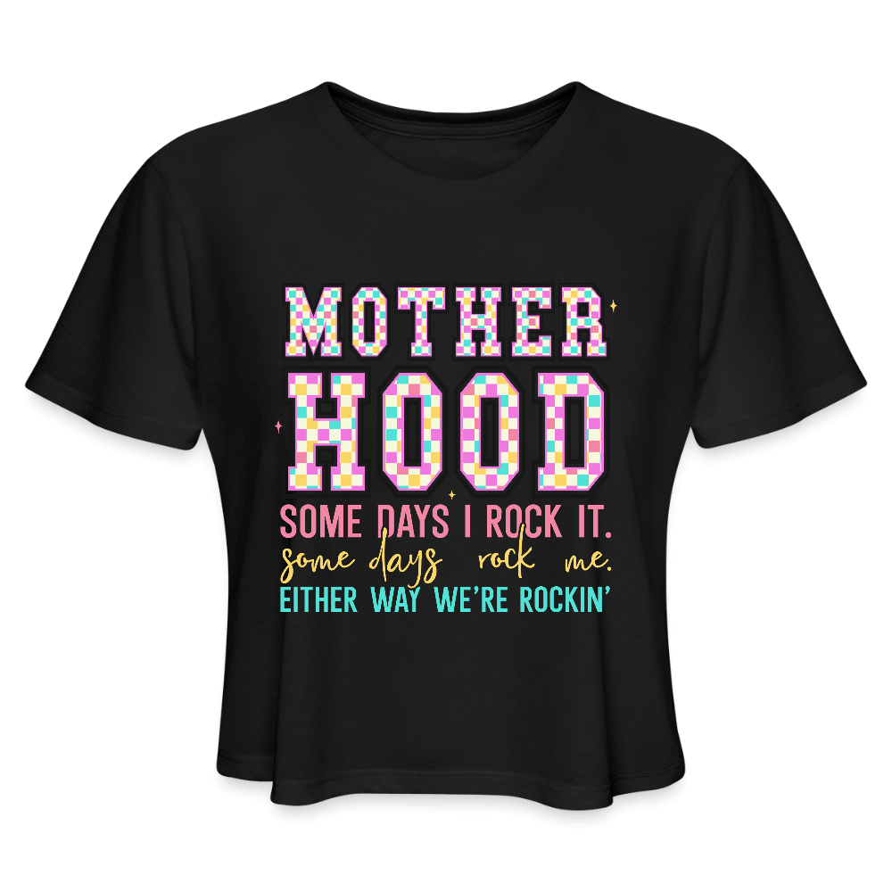 Women's Cropped Top T-Shirt - black