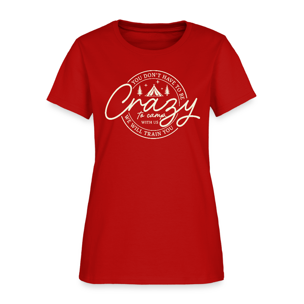 Crazy Camping Women's T-Shirt - red