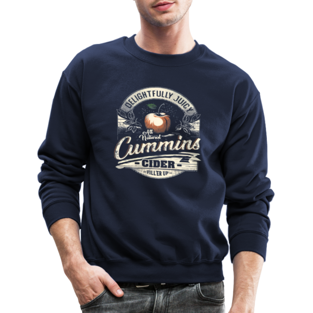 Vintage Cummins Cider (Funny Adult Humor) Sweatshirt - navy