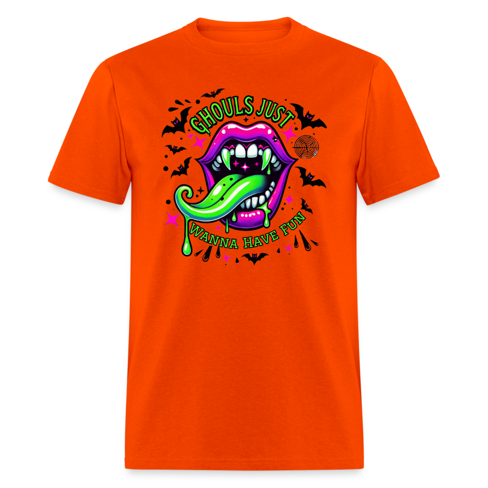 Ghouls Just Wanna Have Fun T-Shirt - orange