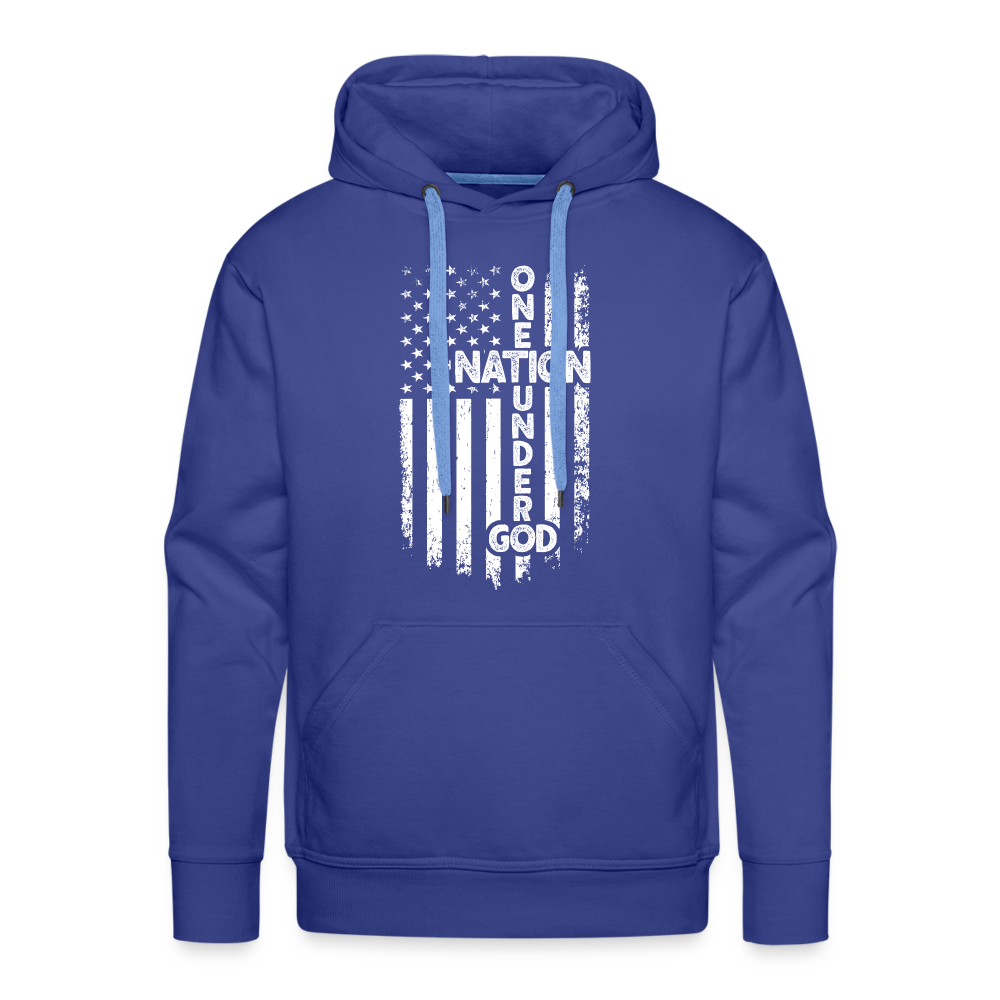 One Nation Under God Men’s Premium Hoodie - royal blue