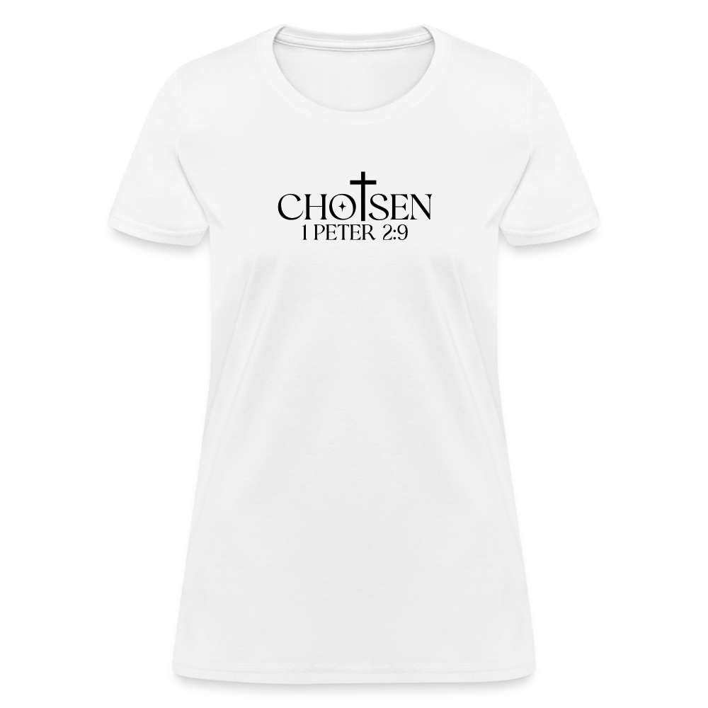 Chosen 1 Peter 2:9 Women's T-Shirt - white