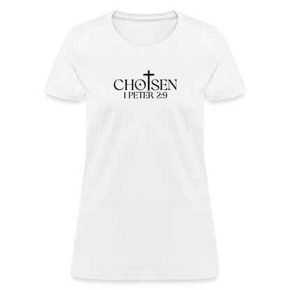 Chosen 1 Peter 2:9 Women's T-Shirt - white