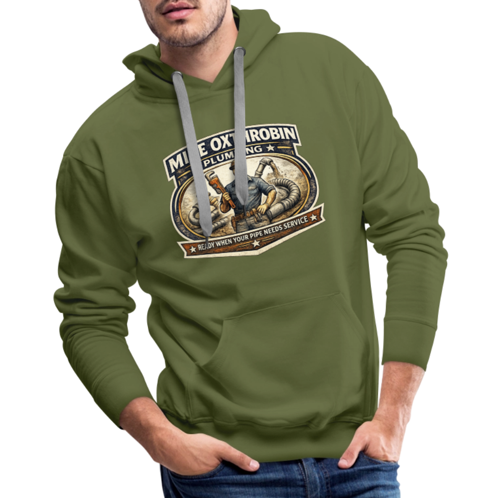 Mike Oxthrobin Plumbing Hoodie Funny Adult Humor Gear Color: heather grey