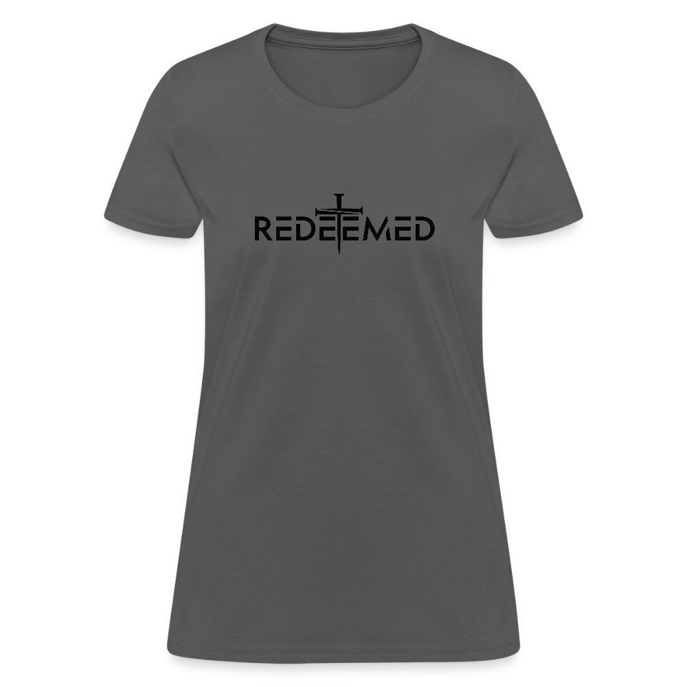 Redeemed Women's Contoured T-Shirt - charcoal