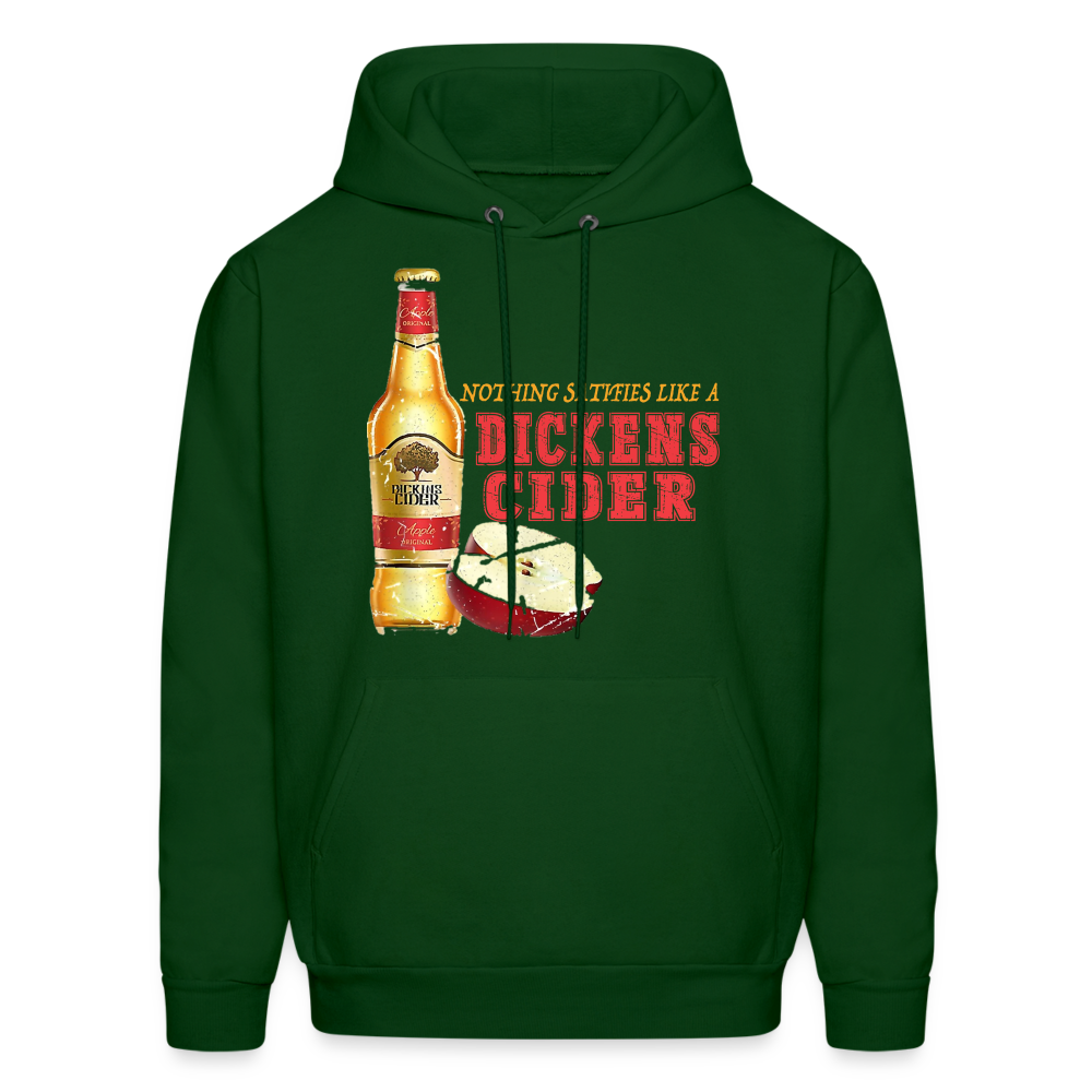 Nothing Satisfies Like A Dickens Cider Hoodie - forest green