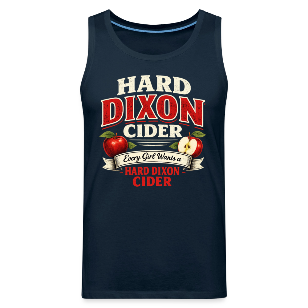 Hard Dixon Cider Funny Premium Tank Top - deep navy