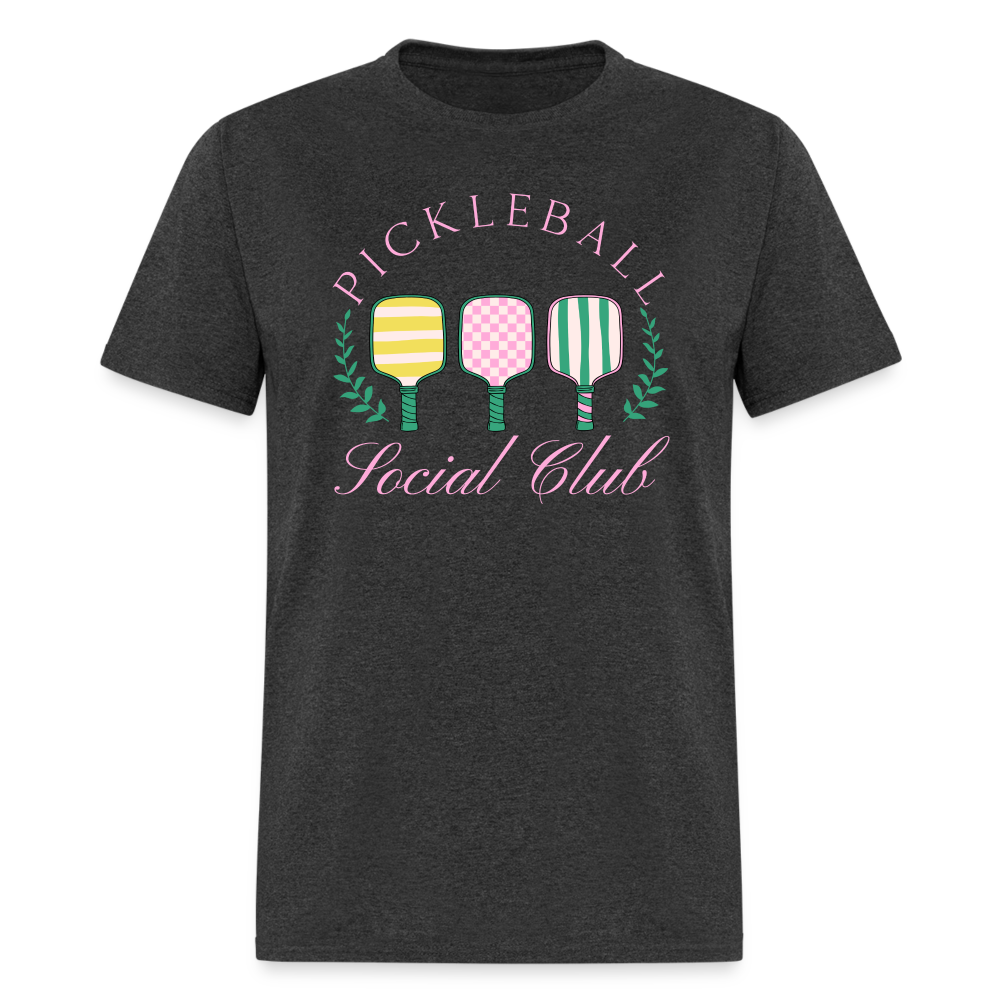 Pickleball Social Club T-Shirt - heather black