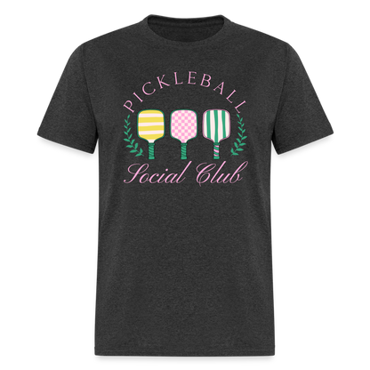 Pickleball Social Club T-Shirt - heather black