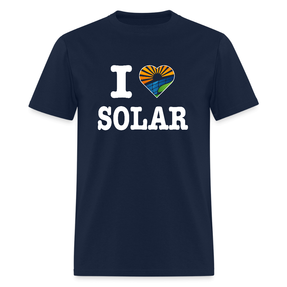 I Love Solar T-Shirt Color: navy
